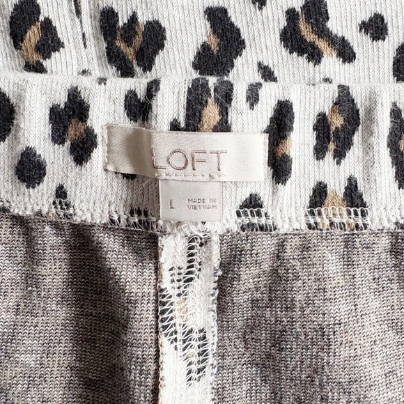 LOFT Leopard Sweater A-Line Mini Skirt - Picture 3 of 4